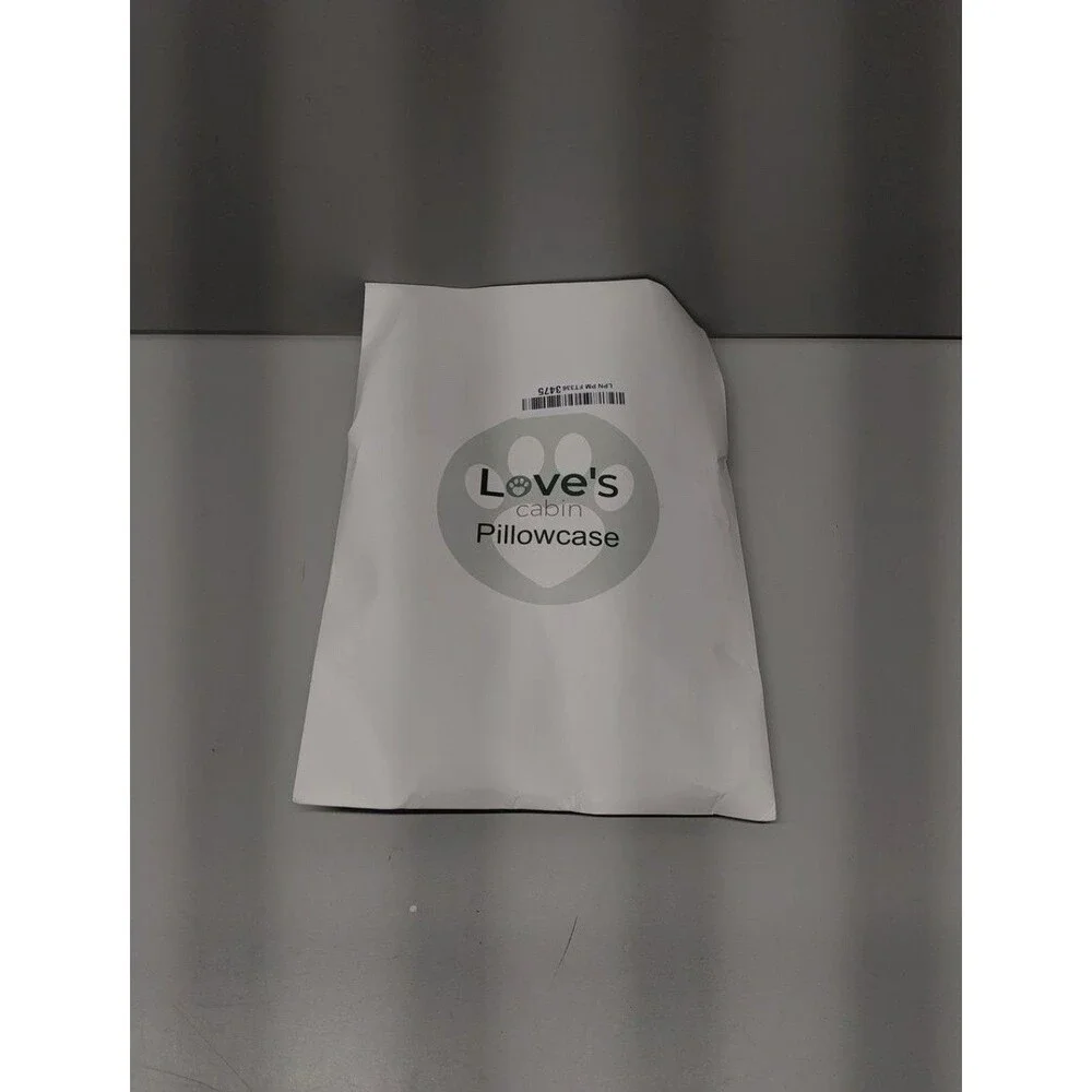 Love’s Cabin Pillowcase Set of 2 Satin Queen 20x30 Black Envelope Closure Hair